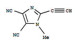 (9ci)-2-乙炔-1-甲基-1H-咪唑-4,5-二甲腈結構式_753003-11-1結構式