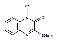 (9ci)-3-(二甲基氨基)-1-乙基-2(1H)-喹噁啉酮結(jié)構(gòu)式_756797-55-4結(jié)構(gòu)式