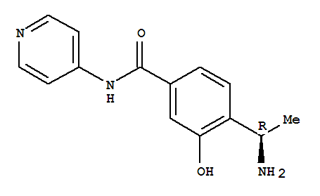 (r)-(9ci)-4-(1-氨基乙基)-3-羥基-n-4-吡啶-苯甲酰胺結(jié)構(gòu)式_757165-17-6結(jié)構(gòu)式