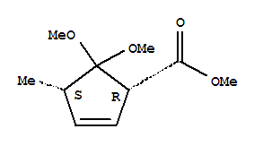 (1r,4s)-rel-(9ci)-5,5-二甲氧基-4-甲基-2-環(huán)戊烯-1-羧酸甲酯結(jié)構(gòu)式_757231-60-0結(jié)構(gòu)式