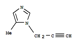 (9ci)-5-甲基-1-(2-丙炔)-1H-咪唑結構式_757908-35-3結構式