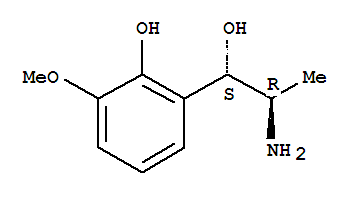 (r*,s*)-(9ci)-alpha-(1-氨基乙基)-2-羥基-3-甲氧基-苯甲醇結(jié)構(gòu)式_761351-94-4結(jié)構(gòu)式