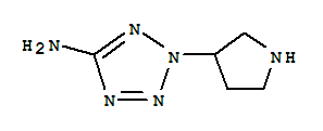 (9ci)-2-(3-吡咯烷)-2H-四唑-5-胺結(jié)構(gòu)式_761376-44-7結(jié)構(gòu)式