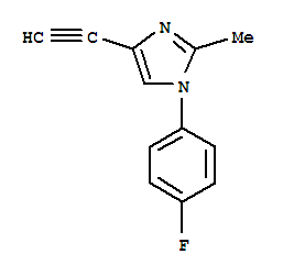(9ci)-4-乙炔-1-(4-氟苯基)-2-甲基-1H-咪唑結構式_761426-56-6結構式