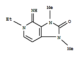 (9ci)-5-乙基-1,3,4,5-四氫-4-亞氨基-1,3-二甲基-2H-咪唑并[4,5-c]吡啶-2-酮結構式_765222-17-1結構式