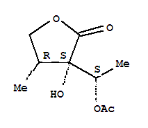 (3s,4r)-(9ci)-3-[(1s)-1-(乙?；趸?乙基]二氫-3-羥基-4-甲基-2(3H)-呋喃酮結(jié)構(gòu)式_765306-53-4結(jié)構(gòu)式