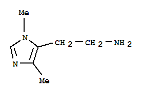 (9ci)-1,4-二甲基-1H-咪唑-5-乙胺結(jié)構(gòu)式_767236-09-9結(jié)構(gòu)式