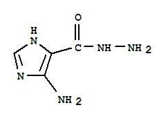 (9ci)-5-氨基-1H-咪唑-4-羧酸肼結構式_76808-69-0結構式