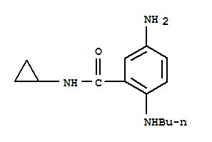 (9ci)-5-氨基-2-(丁基氨基)-n-環(huán)丙基-苯甲酰胺結(jié)構(gòu)式_771429-87-9結(jié)構(gòu)式