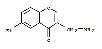 (9ci)-3-(氨基甲基)-6-乙基-4H-1-苯并吡喃-4-酮結(jié)構(gòu)式_771573-79-6結(jié)構(gòu)式