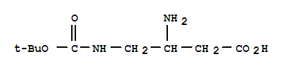 (9ci)-3-氨基-4-[[(1,1-二甲基乙氧基)羰基]氨基]-丁酸結(jié)構(gòu)式_773126-09-3結(jié)構(gòu)式
