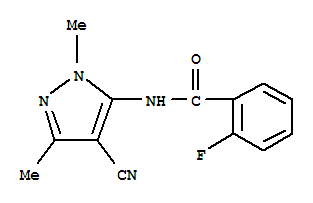 (9ci)-n-(4-氰基-1,3-二甲基-1H-吡唑-5-基)-2-氟-苯甲酰胺結(jié)構(gòu)式_773140-12-8結(jié)構(gòu)式