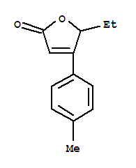 (9ci)-5-乙基-4-(4-甲基苯基)-2(5H)-呋喃酮結(jié)構(gòu)式_777059-69-5結(jié)構(gòu)式