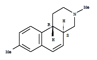 反式-(9ci)-1,2,3,4,4a,10b-六氫-3,8-二甲基-苯[f]異喹啉結(jié)構(gòu)式_777801-58-8結(jié)構(gòu)式
