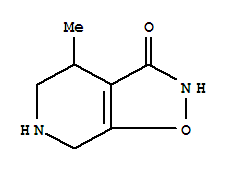 (9ci)-4,5,6,7-四氫-4-甲基-異噁唑并[5,4-c]吡啶-3(2H)-酮結(jié)構(gòu)式_780710-80-7結(jié)構(gòu)式
