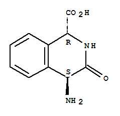 反式-(9ci)-4-氨基-1,2,3,4-四氫-3-氧代-1-異喹啉羧酸結構式_780726-56-9結構式