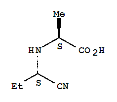 (s)-(9ci)-n-(1-氰基丙基)-L-丙氨酸結構式_781578-76-5結構式