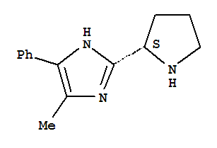 (9ci)-4-甲基-5-苯基-2-(2s)-2-吡咯烷-1H-咪唑結(jié)構(gòu)式_781662-30-4結(jié)構(gòu)式