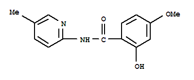 (9ci)-2-羥基-4-甲氧基-n-(5-甲基-2-吡啶)-苯甲酰胺結(jié)構(gòu)式_783370-95-6結(jié)構(gòu)式