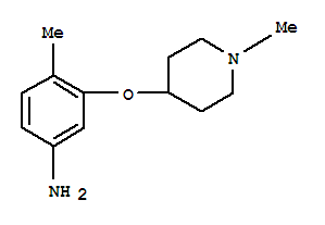 (9ci)-4-甲基-3-[(1-甲基-4-哌啶基)氧基]-苯胺結(jié)構(gòu)式_790667-72-0結(jié)構(gòu)式