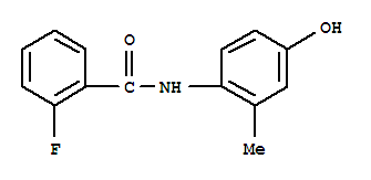 (9ci)-2-氟-n-(4-羥基-2-甲基苯基)-苯甲酰胺結構式_791832-43-4結構式