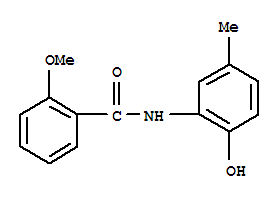 (9ci)-n-(2-羥基-5-甲基苯基)-2-甲氧基-苯甲酰胺結(jié)構(gòu)式_791841-14-0結(jié)構(gòu)式