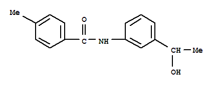 (9ci)-n-[3-(1-羥基乙基)苯基]-4-甲基-苯甲酰胺結(jié)構(gòu)式_791841-93-5結(jié)構(gòu)式