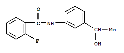 (9ci)-2-氟-n-[3-(1-羥基乙基)苯基]-苯甲酰胺結(jié)構(gòu)式_791842-13-2結(jié)構(gòu)式