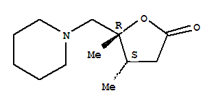 順式-(9ci)-二氫-4,5-二甲基-5-(1-哌啶基甲基)-,2(3H)-呋喃酮結構式_792849-74-2結構式