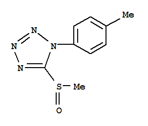 (9ci)-1-(4-甲基苯基)-5-(甲基亞磺?；?-1H-四唑結(jié)構(gòu)式_792950-21-1結(jié)構(gòu)式
