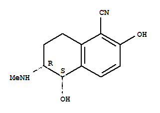 1-Naphthalenecarbonitrile, 5,6,7,8-tetrahydro-2,5-dihydroxy-6-(methylamino)-, cis-(9ci) Structure,793611-72-0Structure