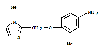 (9ci)-3-甲基-4-[(1-甲基-1H-咪唑-2-基)甲氧基]-苯胺結(jié)構(gòu)式_793646-28-3結(jié)構(gòu)式