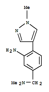 (9ci)-3-氨基-N,N-二甲基-4-(1-甲基-1H-吡唑-4-基)-苯甲胺結構式_793667-45-5結構式