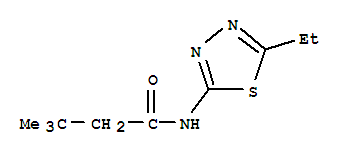 (9ci)-n-(5-乙基-1,3,4-噻二唑-2-基)-3,3-二甲基-丁酰胺結構式_799252-12-3結構式