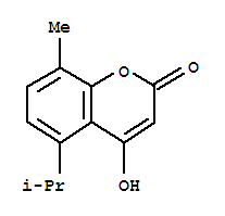 (9ci)-4-羥基-8-甲基-5-(1-甲基乙基)-2H-1-苯并吡喃-2-酮結(jié)構(gòu)式_799262-08-1結(jié)構(gòu)式