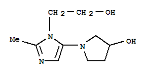 (9ci)-5-(3-羥基-1-吡咯烷)-2-甲基-1H-咪唑-1-乙醇結構式_799814-03-2結構式