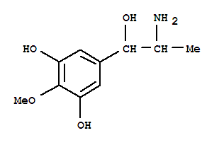 (8ci)-alpha-(1-氨基乙基)-3,5-二羥基-4-甲氧基-芐醇結(jié)構(gòu)式_801178-17-6結(jié)構(gòu)式
