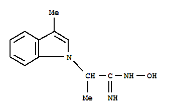(8ci)-alpha,3-二甲基-吲哚-1-乙酰胺肟結(jié)構(gòu)式_802263-48-5結(jié)構(gòu)式