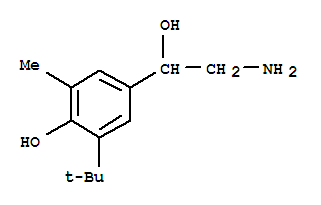 (8ci)-alpha-(氨基甲基)-3-叔丁基-4-羥基-5-甲基-芐醇結(jié)構(gòu)式_802572-03-8結(jié)構(gòu)式