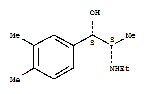 (8ci)-alpha-[1-(乙基氨基)乙基]-3,4-二甲基-芐醇結(jié)構(gòu)式_802833-50-7結(jié)構(gòu)式