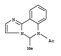(8ci)-6-乙?；?5,6-二氫-5-甲基-咪唑并[1,2-c]喹唑啉結構式_802892-14-4結構式