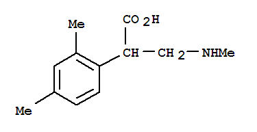 (9ci)-2,4-二甲基-alpha-[(甲基氨基)甲基]-苯乙酸結(jié)構(gòu)式_803633-30-9結(jié)構(gòu)式