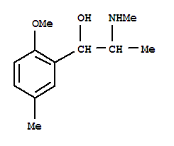 (9ci)-2-甲氧基-5-甲基-alpha-[1-(甲基氨基)乙基]-苯甲醇結(jié)構(gòu)式_805180-92-1結(jié)構(gòu)式