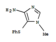 (9ci)-1-甲基-5-(苯基硫代)-1H-咪唑-4-胺結構式_805969-20-4結構式