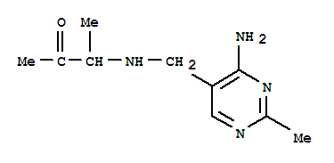 (9ci)-3-[[(4-氨基-2-甲基-5-嘧啶)甲基]氨基]-2-丁酮結(jié)構(gòu)式_807262-17-5結(jié)構(gòu)式