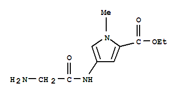 (9ci)-4-[(氨基乙?；?氨基]-1-甲基-1H-吡咯-2-羧酸乙酯結(jié)構(gòu)式_807267-05-6結(jié)構(gòu)式