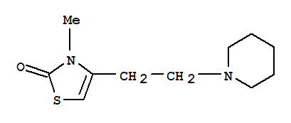 (9ci)-3-甲基-4-[2-(1-哌啶基)乙基]-2(3H)-噻唑酮結構式_807278-77-9結構式