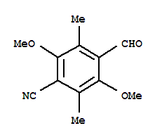 (9ci)-4-甲?；?2,5-二甲氧基-3,6-二甲基-苯甲腈結(jié)構(gòu)式_807628-70-2結(jié)構(gòu)式