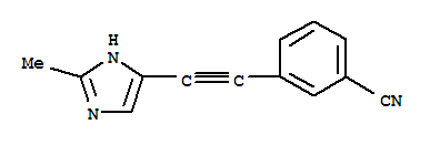 (9ci)-3-[(2-甲基-1H-咪唑-4-基)乙炔]-苯甲腈結(jié)構(gòu)式_808773-42-4結(jié)構(gòu)式