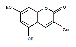 (9ci)-3-乙?；?5,7-二羥基-2H-1-苯并吡喃-2-酮結(jié)構(gòu)式_810676-37-0結(jié)構(gòu)式
